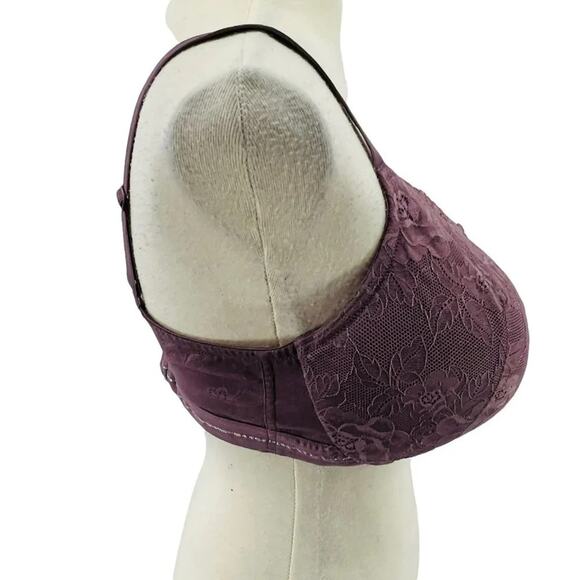 Lane Bryant Cacique Bra Modern Lace Lightly Lined Full Coverage Plum Purple - Picture 3 of 9